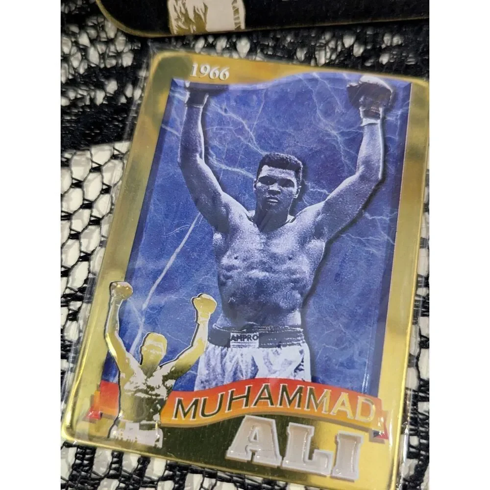 Muhammad Ali Metallic Impressions Embossed Metal Card Set w/ Tin | NIB | 1995 - Picture 8 of 16